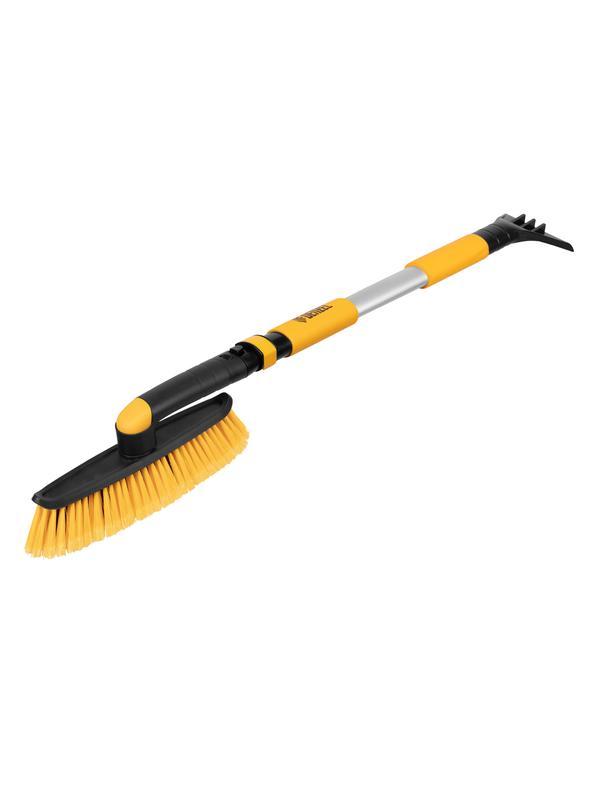Щетка-сметка со скребком, телескоп, поворотная голова, 750-1120 мм Denzel