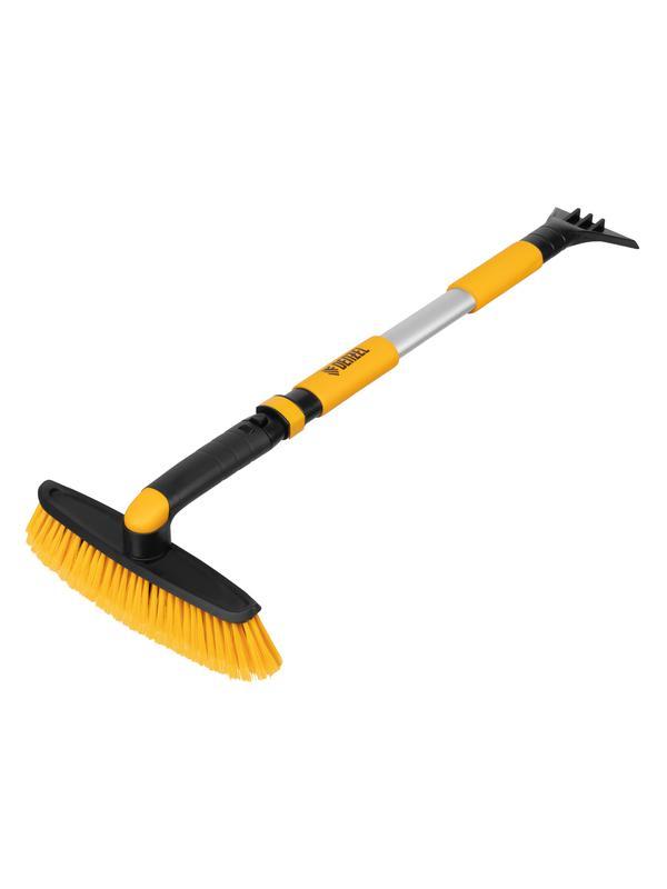 Щетка-сметка со скребком, телескоп, поворотная голова, 750-1120 мм Denzel