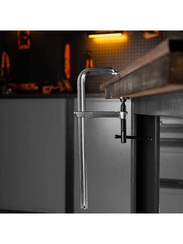 Струбцина F-образная, 100x300мм, кованая // Denzel