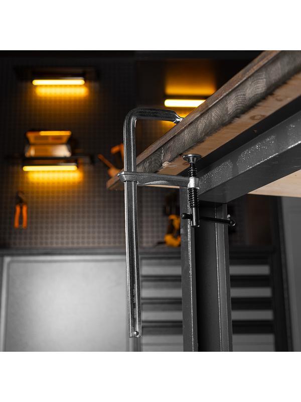 Струбцина F-образная, 100x300мм, кованая // Denzel