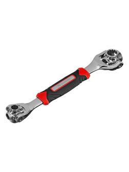 Ключ универсальный 48 в 1, СrV, 8-19мм, Spline Matrix