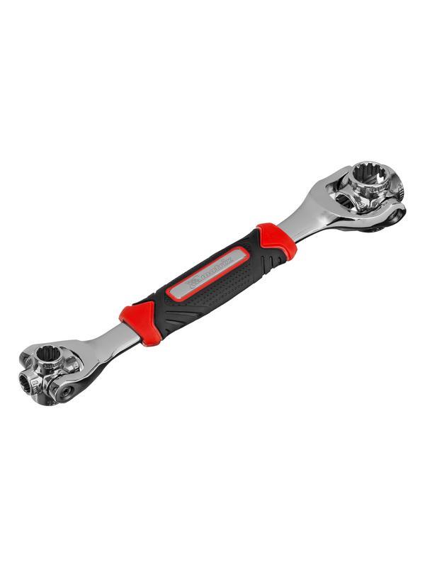 Ключ универсальный 48 в 1, СrV, 8-19мм, Spline Matrix