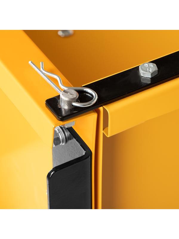 Прицеп для мотоблока TT-500, оцинк., груз. 500 кг, рег. сцепка, колеса 4.00-10, в упаковке Denzel