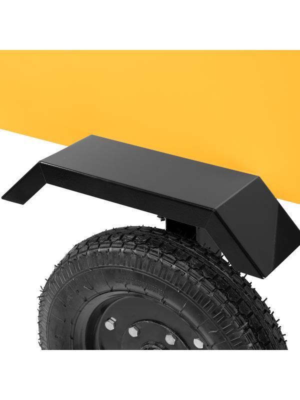 Прицеп для мотоблока TT-500, оцинк., груз. 500 кг, рег. сцепка, колеса 4.00-10, в упаковке Denzel