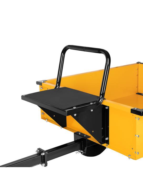 Прицеп для мотоблока TT-500, оцинк., груз. 500 кг, рег. сцепка, колеса 4.00-10, в упаковке Denzel