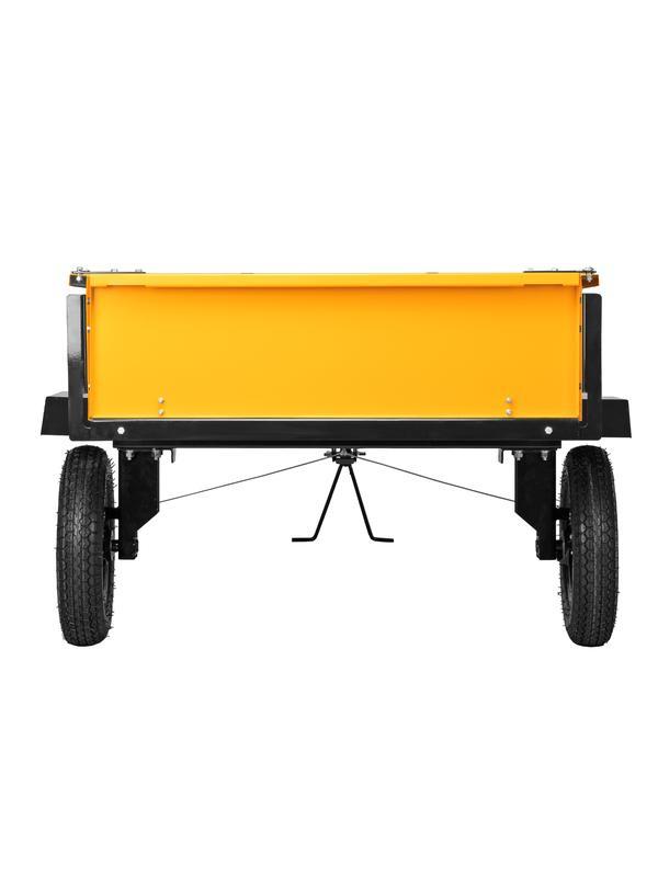 Прицеп для мотоблока TT-500, оцинк., груз. 500 кг, рег. сцепка, колеса 4.00-10, в упаковке Denzel