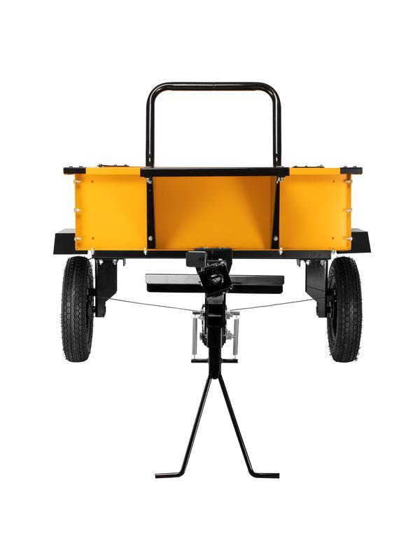 Прицеп для мотоблока TT-500, оцинк., груз. 500 кг, рег. сцепка, колеса 4.00-10, в упаковке Denzel