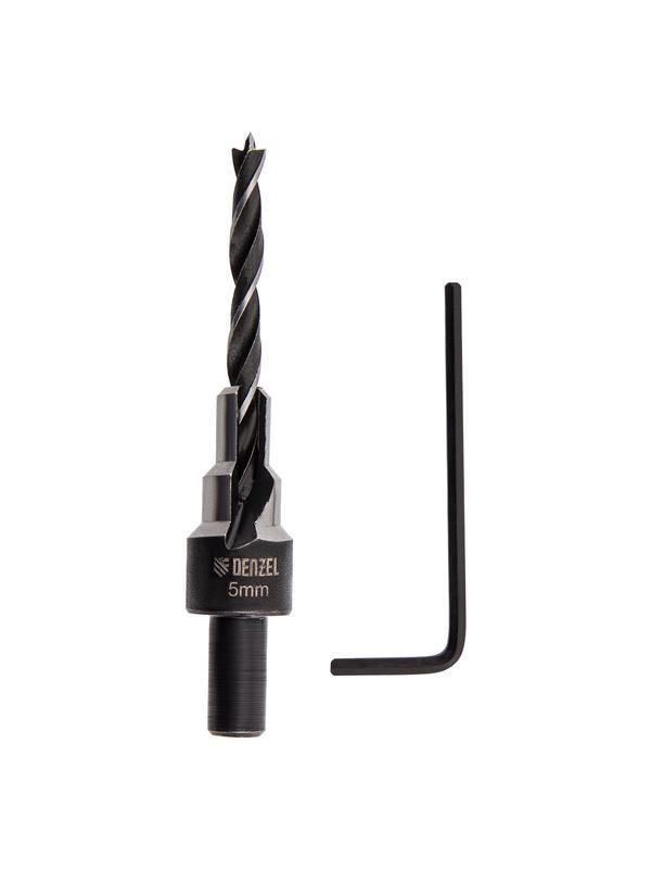 Сверло-зенкер под конфирмат, 5 мм // Denzel