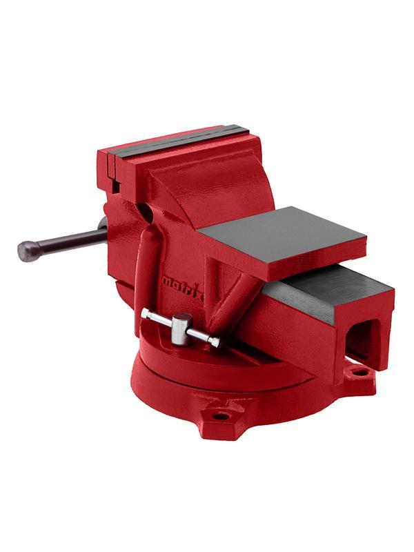 Тиски слесарные, 100 мм, поворотные, с наковальней// Matrix