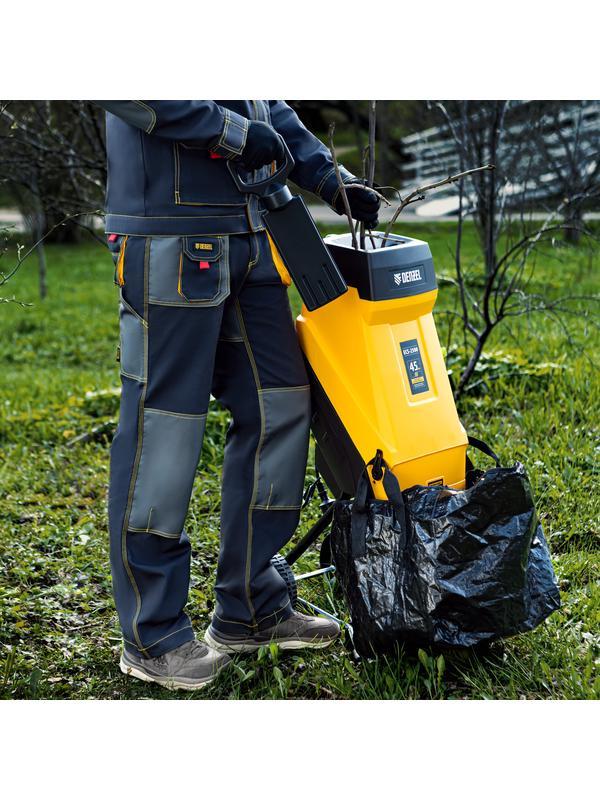 Измельчитель садовый электрический ECS-2500, 2500 Вт, 45 мм Denzel