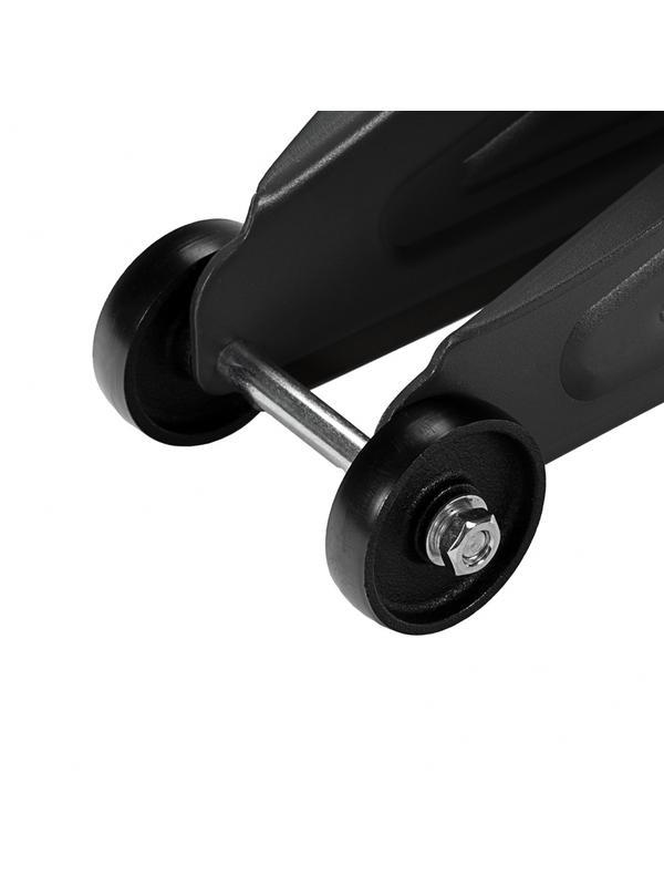 Домкрат гидравлический подкатной с фиксатором, 2 т, 130-330 мм Denzel