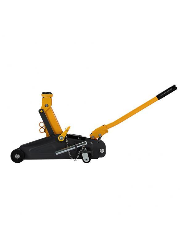 Домкрат гидравлический подкатной с фиксатором, 2 т, 130-330 мм Denzel