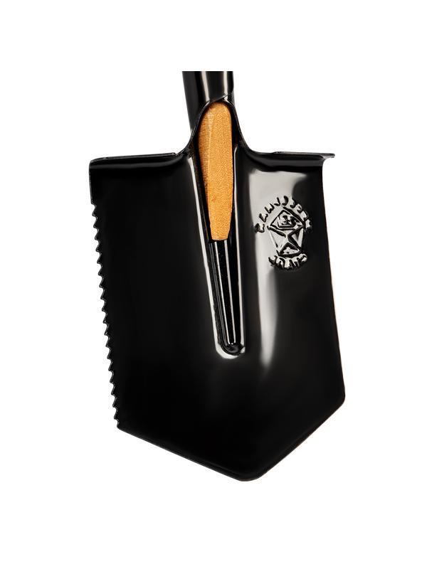 Лопата саперная, 150х180х510 мм, деревянный черенок, с зубьями, Россия Сибртех