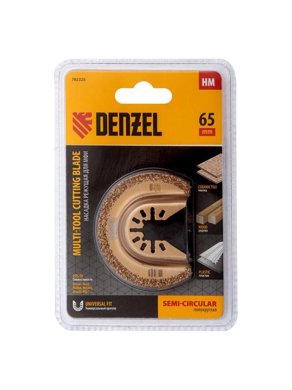 Насадка для МФИ режущая полукруг, HM, по плитке, 63 мм Denzel