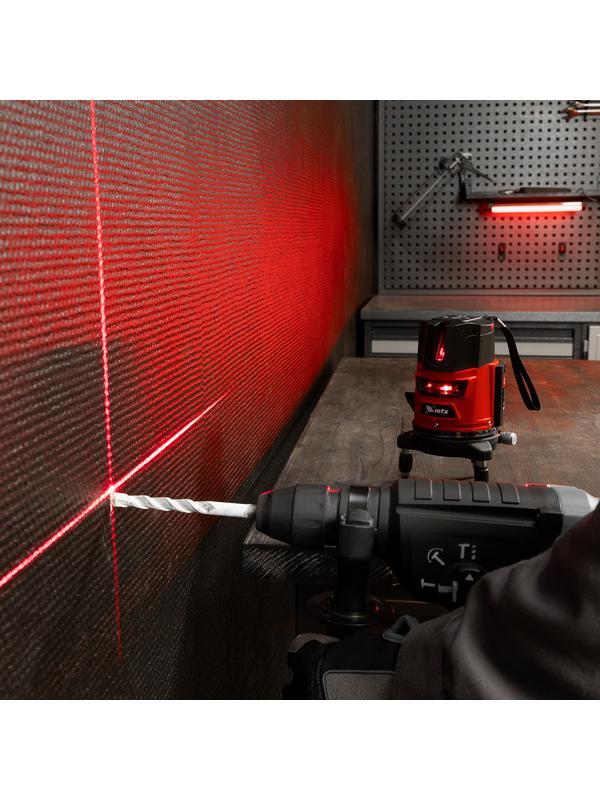 Лазерный уровень CRX-30R, 30 м, красный луч, батарейки, резьба 5/8