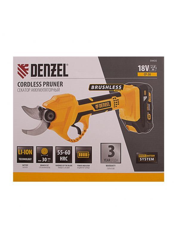 Секатор аккумуляторный CP-30,  18В Li-Ion// Denzel
