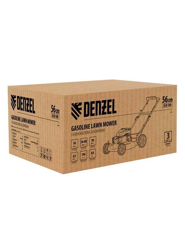 Газонокосилка бензиновая GLD-560, 196 см3, ширина 56 см Denzel