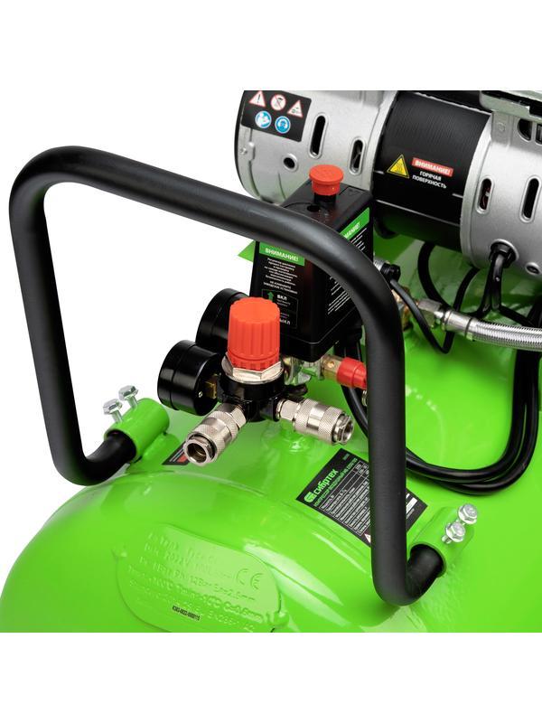 Компрессор безмаслянный малошумный МБ 2250/100, 2250 Вт, 100л, 400 л/мин// Сибртех