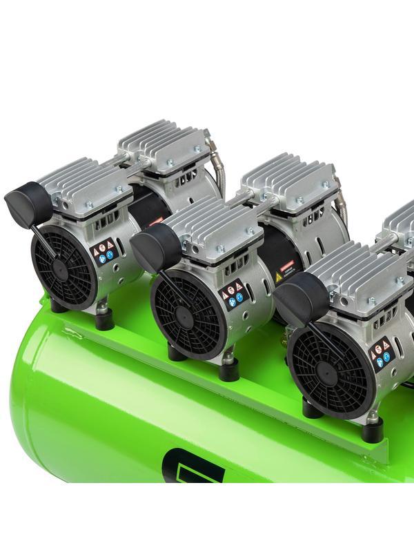 Компрессор безмаслянный малошумный МБ 2250/100, 2250 Вт, 100л, 400 л/мин// Сибртех