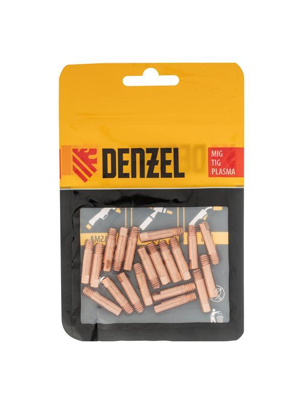 Токосъемный наконечник под проволоку 1,2 мм, М5х24, E-CU, 20 шт для MIG горелки тип 15 Denzel
