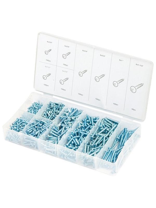 Набор саморезов по металлу, 750 шт Сибртех