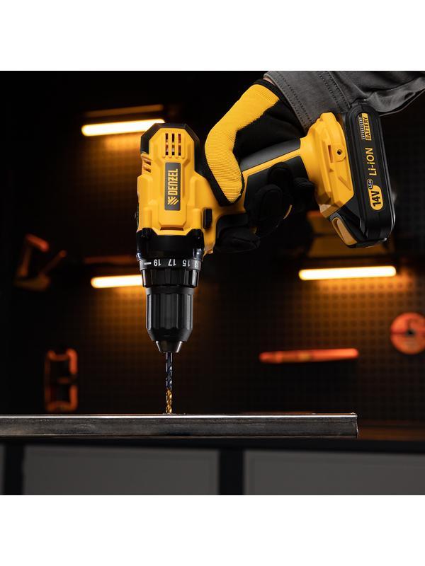 Набор сверл по металлу, 1,5-6,5 мм, HSS-Tin, Golden Tip, 13 шт Denzel