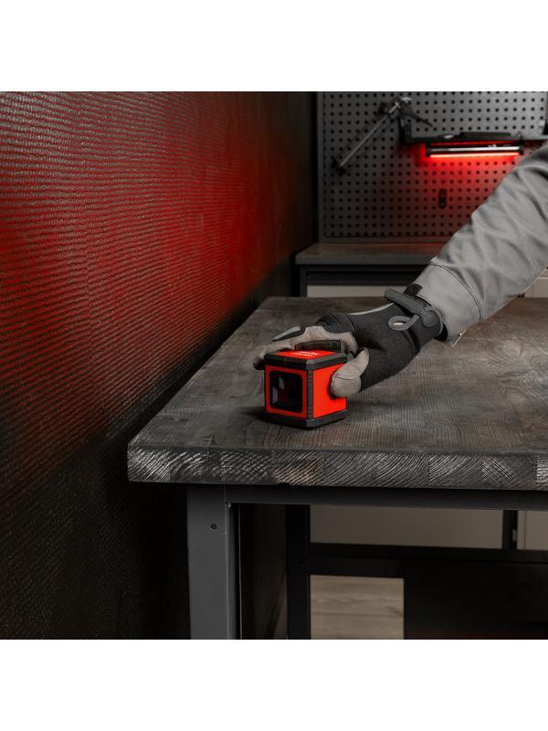 Лазерный уровень XQB RED Basic SET, 10 м, красный луч, батарейки, резьба 1/4