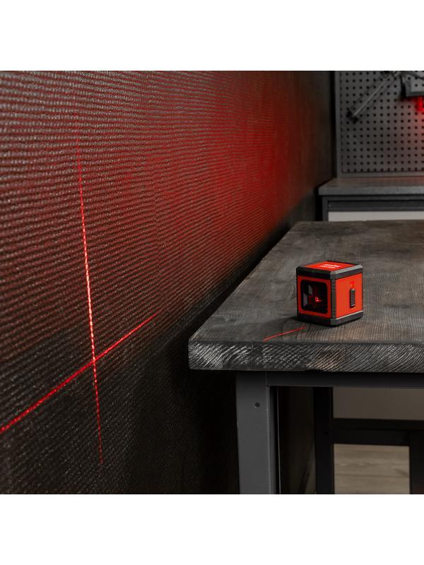 Лазерный уровень XQB RED Basic SET, 10 м, красный луч, батарейки, резьба 1/4