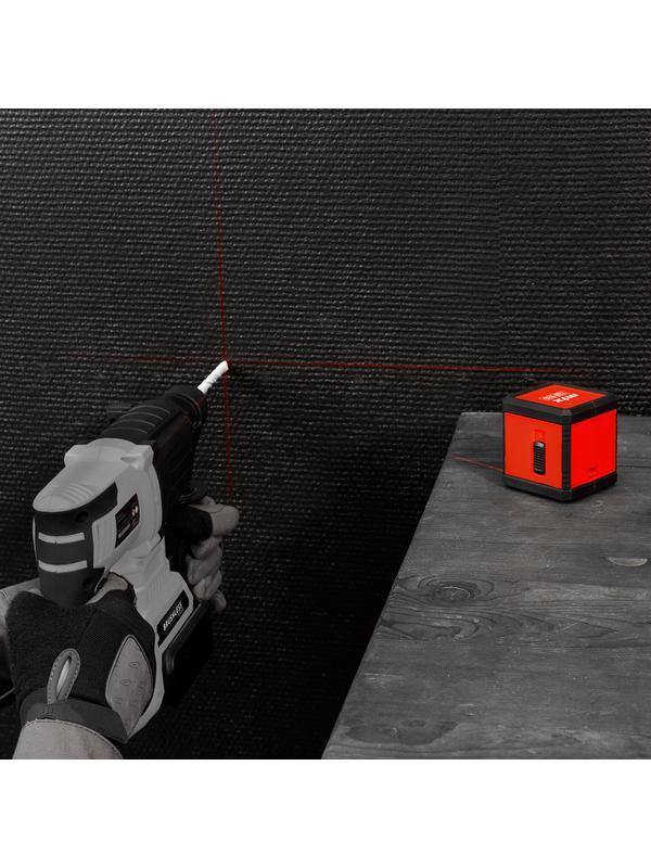 Лазерный уровень XQB RED Basic SET, 10 м, красный луч, батарейки, резьба 1/4