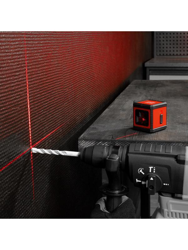 Лазерный уровень XQB RED Basic SET, 10 м, красный луч, батарейки, резьба 1/4