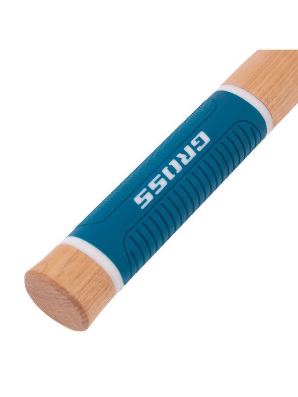 Молоток-гвоздодер,560 г, угол 75, магнит, обрезиненная рукоятка AMERICAN HICKORY // GROSS