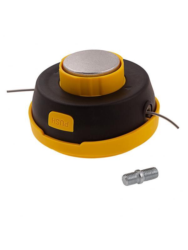 Катушка триммерная полуавтоматическая, легкая заправка лески, гайка M10x1.25, винт M10-M10, подшипник Denzel