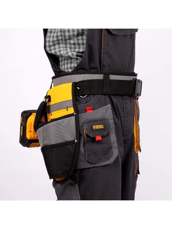 Пояс монтажника, сумки поясные, кобура для шуруповерта// Denzel