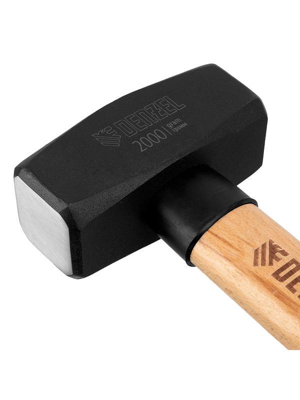 Кувалда, 2000 г, кованая головка, буковая рукоятка Denzel