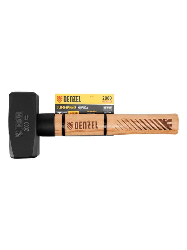 Кувалда, 2000 г, кованая головка, буковая рукоятка Denzel