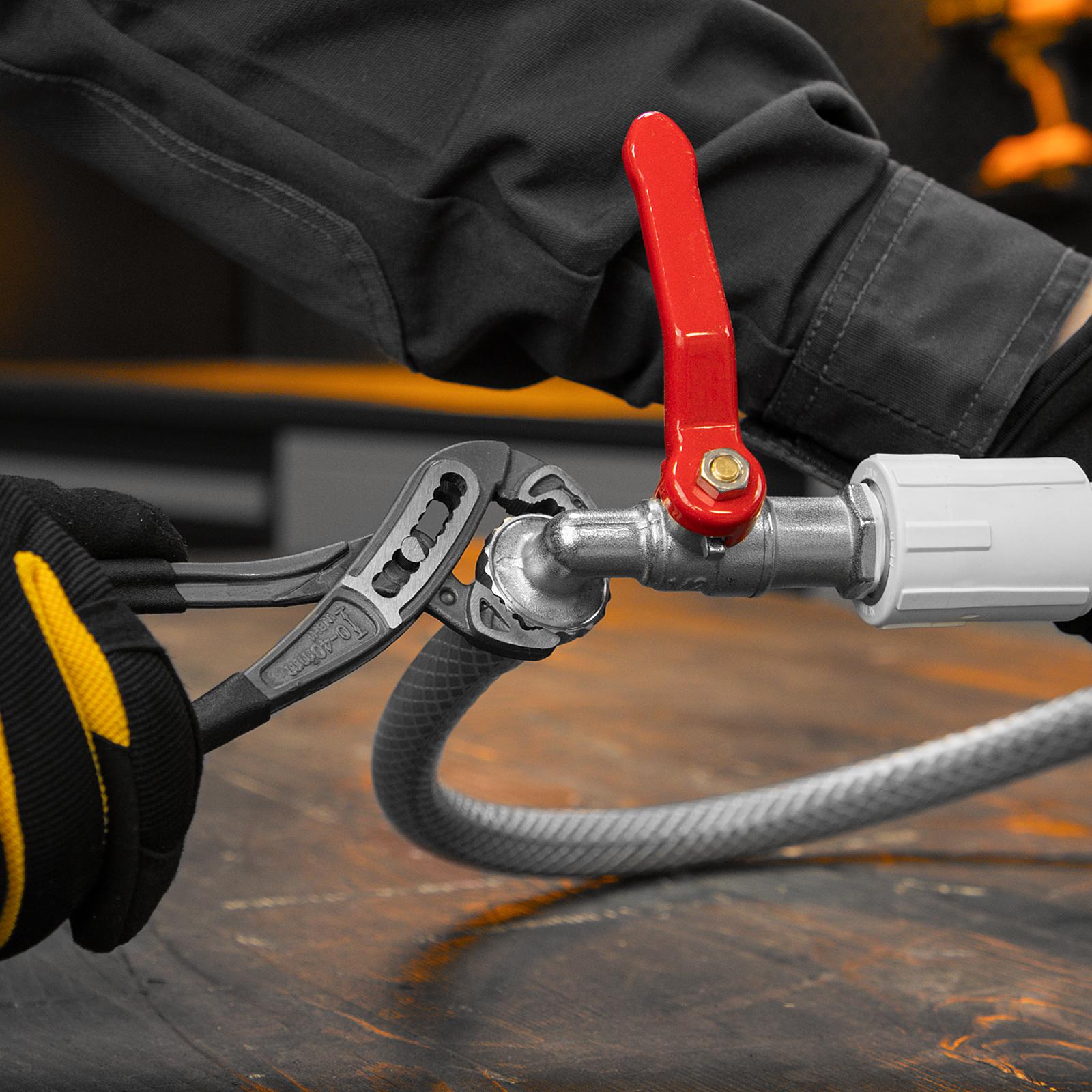 Клещи переставные, обливные рукоятки, 180 мм Denzel