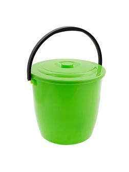 Ведро пластмассовое круглое 13 л, с крышкой, Light Elfe