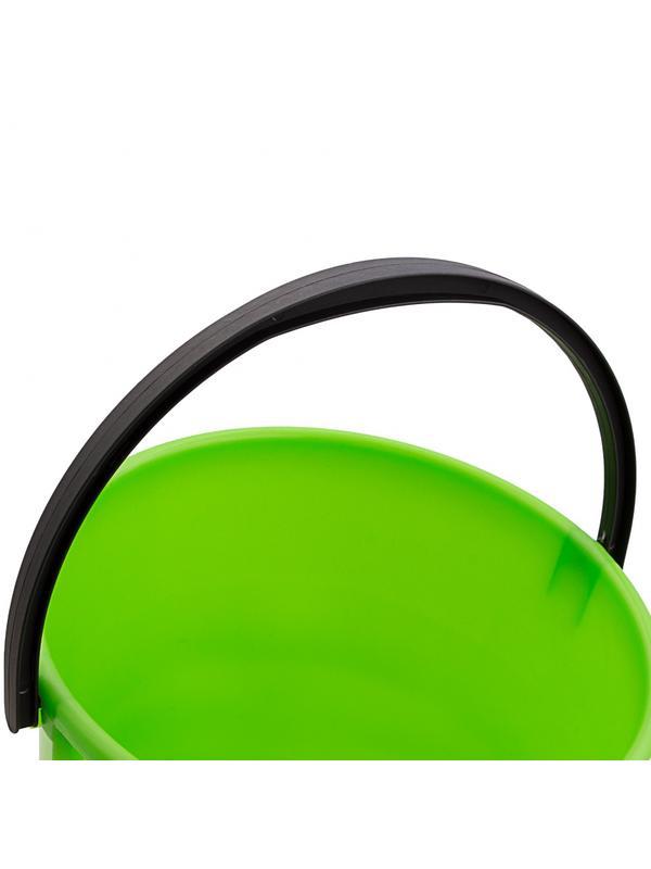 Ведро пластмассовое круглое 13 л, с крышкой, Light Elfe