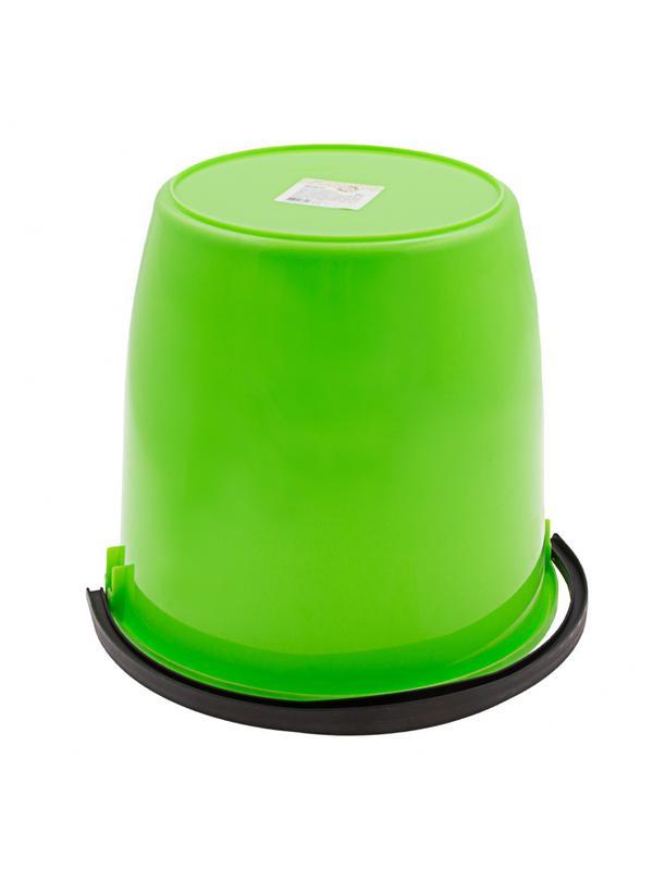 Ведро пластмассовое круглое 13 л, с крышкой, Light Elfe