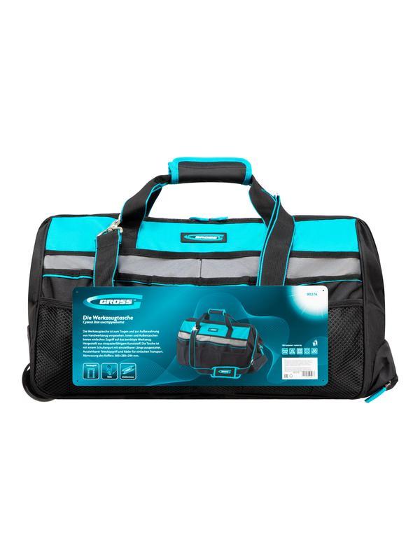 Сумка для инструмента, 500х280х290мм, выдвижная рукоятка, колеса, наплечный ремень// Gross