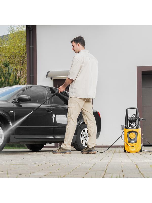 Моечная машина высокого давления R-170D, 2000 Вт, 170 бар, 360 л/ч, с барабаном// Denzel