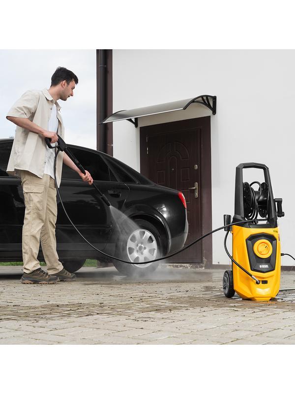 Моечная машина высокого давления R-170D, 2000 Вт, 170 бар, 360 л/ч, с барабаном// Denzel