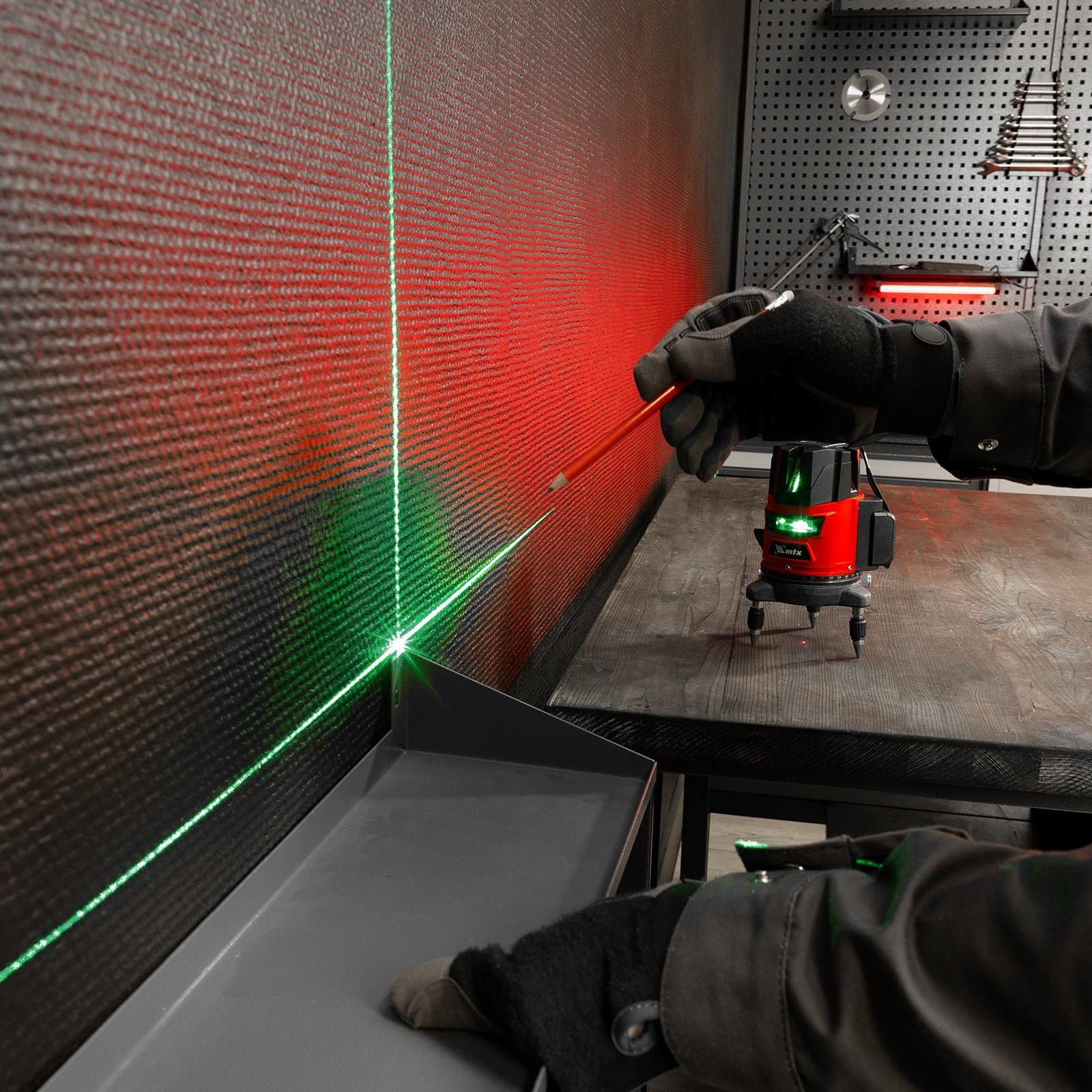 Лазерный уровень CRL-30G, 30 м, зеленый луч, акк. Li 2400 mah, резьба 5/8