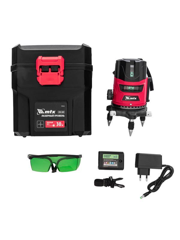 Лазерный уровень CRL-30G, 30 м, зеленый луч, акк. Li 2400 mah, резьба 5/8