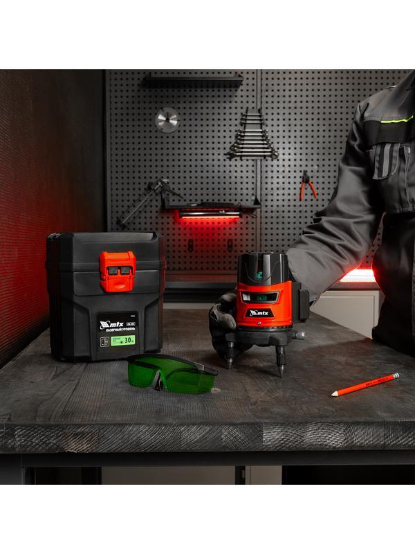 Лазерный уровень CRL-30G, 30 м, зеленый луч, акк. Li 2400 mah, резьба 5/8