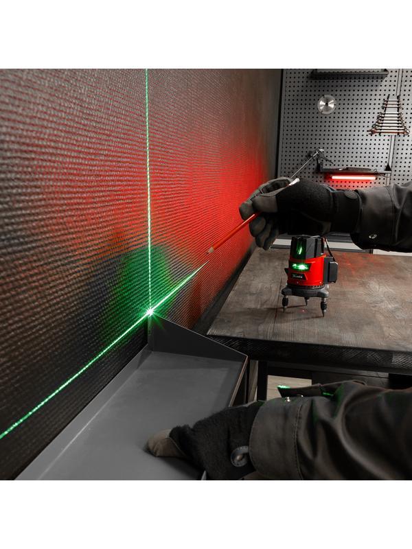 Лазерный уровень CRL-30G, 30 м, зеленый луч, акк. Li 2400 mah, резьба 5/8