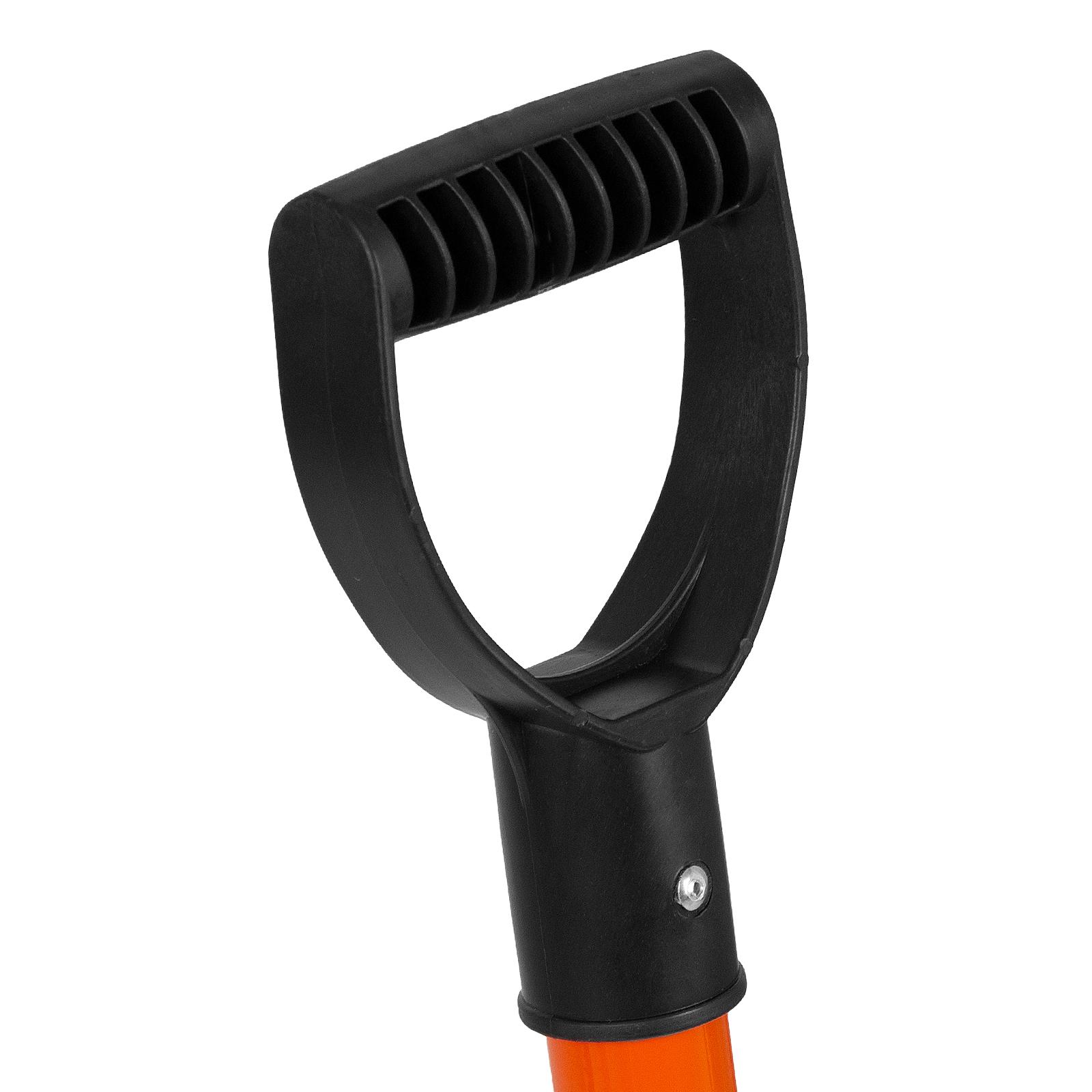 Лопата для уборки снега полипропиленовая, 275х365х790 мм, стальной черенок, Россия Stels