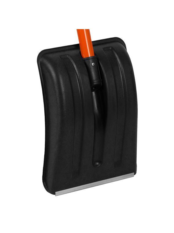 Лопата для уборки снега полипропиленовая, 275х365х790 мм, стальной черенок, Россия Stels