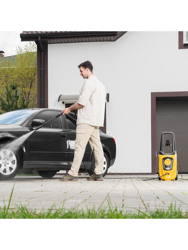 Моечная машина высокого давления R-170, 2000 Вт, 170 бар, 360 л/ч, колесная// Denzel