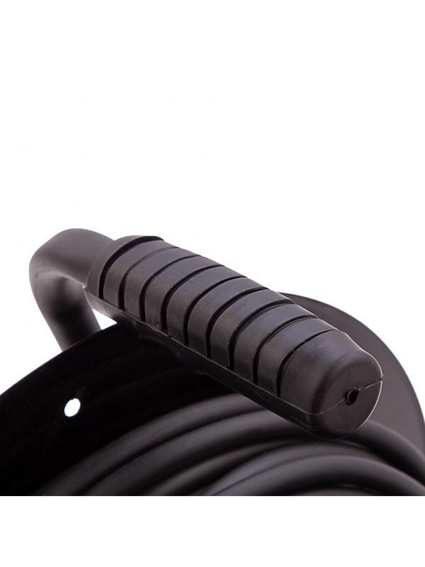 Удлинитель силовой 30 м, 16А, тип УХз16, КГ 3 x 1.5 мм, на стальной катушке, 4 розетки Сибртех